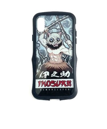 鬼滅の刃 伊之助 嘴平伊之助 TPUバンパー iPhoneケース  ブルー X・Xs共用 　