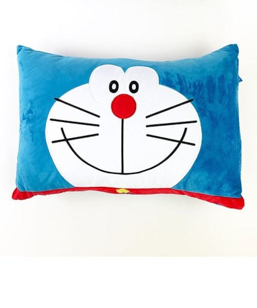 ドラえもん フェイス 枕 ピロー 寝具 クッション 青