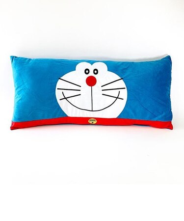 ドラえもん フェイスロング 枕 ピロー 寝具 クッション 青