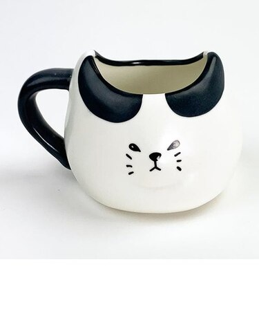 マグ ふてぶてしい猫 ぶちねこ マグカップ  白