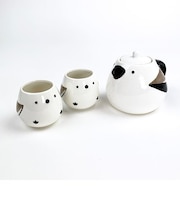 ティーセット シマエナガ親子 シマエナガ 鳥 食器 急須 ティーポット カップ