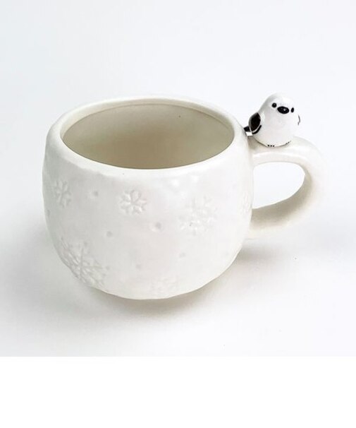 フィギュア付きマグ シマエナガ マグカップ 食器  白