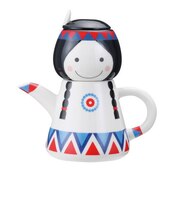 インディアンの少女 ティーフォーワン （1人用ティーセット/ポット・カップ・茶こし） おもしろ食器 キッチン用品