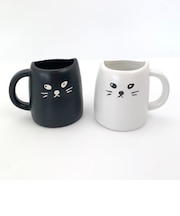 ペアマグ 黒ねこ 白ねこ ネコ ギフト マグカップ 食器 黒 白