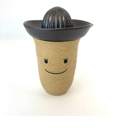 焼酎カップレモン （焼酎コップ） ブラウン いらぼガール （伊羅保釉)