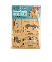 スヌーピー 組み立て木箱 2段 スヌーピー ＆ ファーロン 小物入れ 収納ボックス インテリア 片付け 日本製