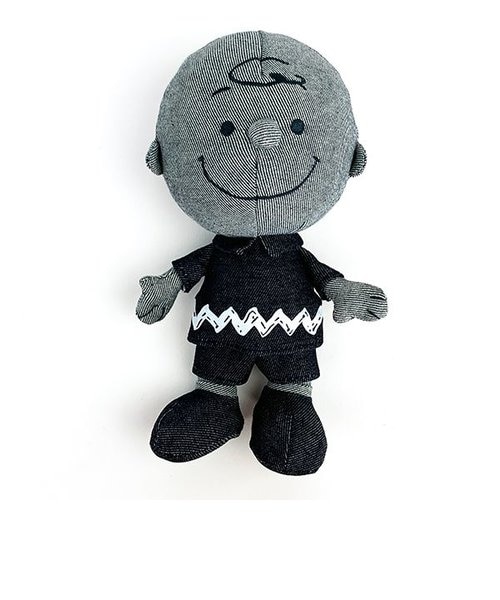 スヌーピー　チャーリーブラウンぬいぐるみ　エドウィンコラボ　新品タグ付き スヌーピー EDWIN チャーリー・ブラウン ぬいぐるみ｜パーフェクト