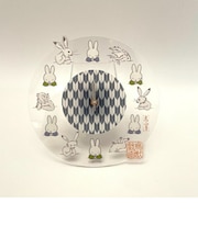 ミッフィー Miffy 掛け時計 Miffy×鳥獣戯画 クロック インテリア クリア