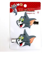 トムとジェリー 前髪クリップ（トム） ヘアクリップ 髪留め メイク グレー