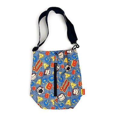 おさるのジョージ 2wayティッシュケース ボックスティッシュケース カー用品 カーグッズ 花粉症 ブルー