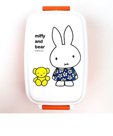 ミッフィー 角型密封弁当箱 オレンジ 弁当箱 ランチボックス 学校 ベビー 遠足