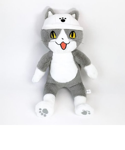 仕事猫 現場猫 ぬいぐるみ おもちゃ インテリア ねこ グレー