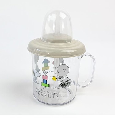 スヌーピー 手付 ストローカップ まぐまぐ ストローコップ ベビー  キッズ