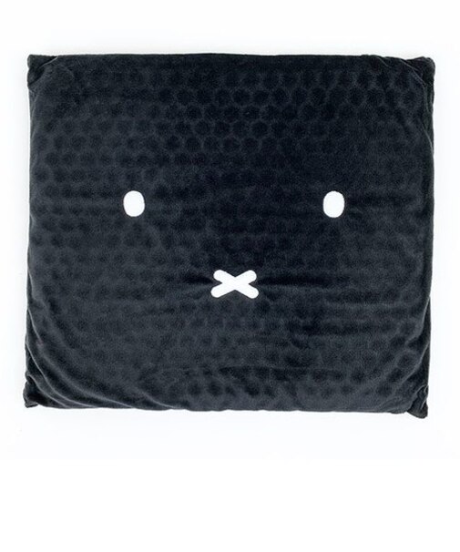 ミッフィー フェイスシートミッフィー（BK）シートクッション ゲルクッション ハニカム構造 テレワーク ブラック