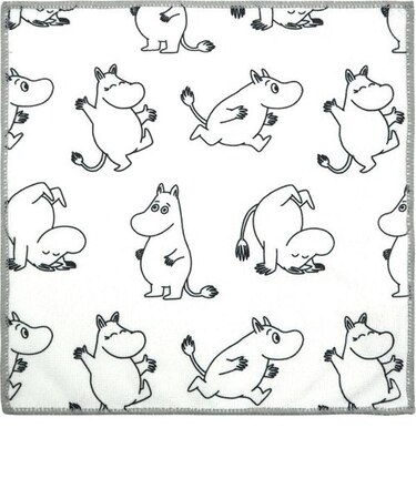 ムーミン MOOMIN マイクロファイバーふきん キッチン ホワイト