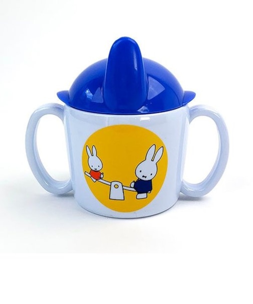 ミッフィー トレイナーマグ トラベル 青 まぐまぐ ベビー キッチン キッズ