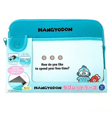 サンリオキャラクターズ ハンギョドン タブレットケース PCケース ブルー
