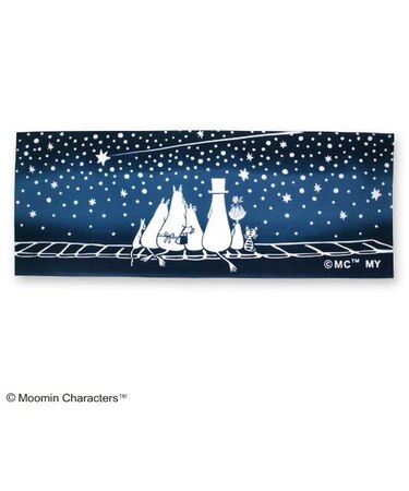 ムーミン ムーミン一家 フローレン 注染手ぬぐい ムーミン＆星空 インテリア ネイビー ギフト おしゃれ 日本製
