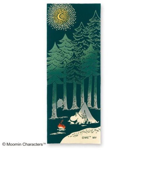 ムーミン ムーミン スナフキン スティンキー 注染手ぬぐい スナフキン＆キャンプ インテリア グリーン ギフト おしゃれ 日本製