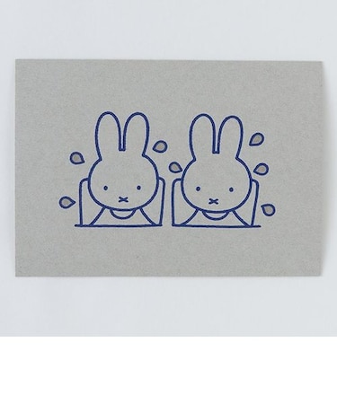 ミッフィー ポストカード（pool） ボール紙 メッセージカード 葉書 インテリア