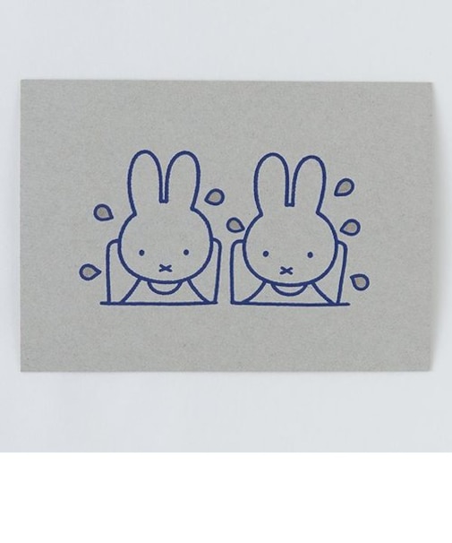 ミッフィー ポストカード（pool） ボール紙 メッセージカード 葉書 インテリア