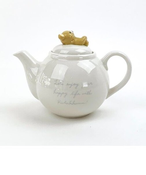 リラックマ フィギュア付きティーポット 食器 陶器シリーズ リラックマスタイル ホワイト