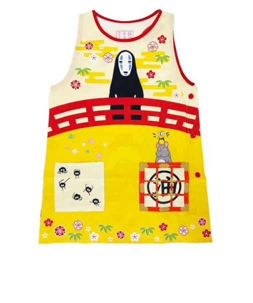 千と千尋の神隠し カオナシ 橋の上から 割烹着 エプロン キッチン 保育園 幼稚園 キッチン