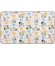 スヌーピー PEANUTS ラブイーチアザー ラグマット インテリア ホワイト  ポリエステル