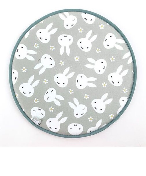 ミッフィー サークルマット カー用品 インテリア チェアマットグレー