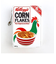 ケロッグ コーンフレークポーチ WH ホワイト CORN FLAKES メイクポーチ 小物入れ レトロ