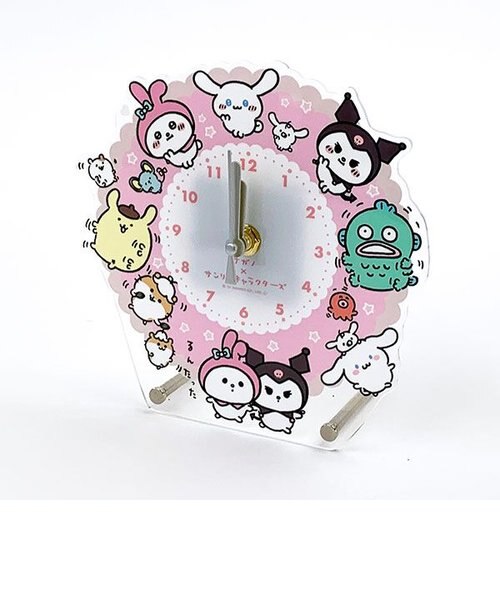 ナガノ×サンリオキャラクターズ アクリル 置き時計 時計