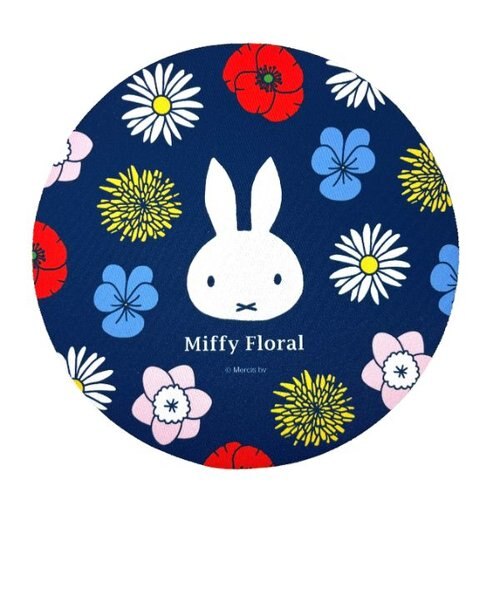 ミッフィー miffy フローラル マウスパッド NV ネイビー PC