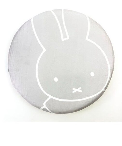 ミッフィー 低反発 シート クッション グレー 座布団 敷物 運転 オフィス テレワーク