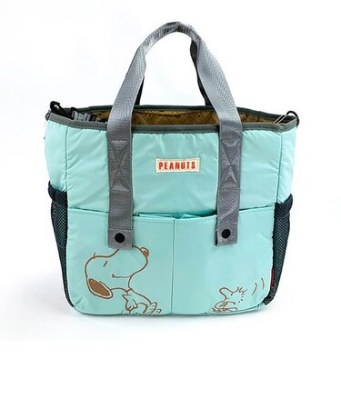 スヌーピー ルートート IP.マミールー.Peanuts-7M Mint ミント マザーズバッグ トートバッグ 2WAY