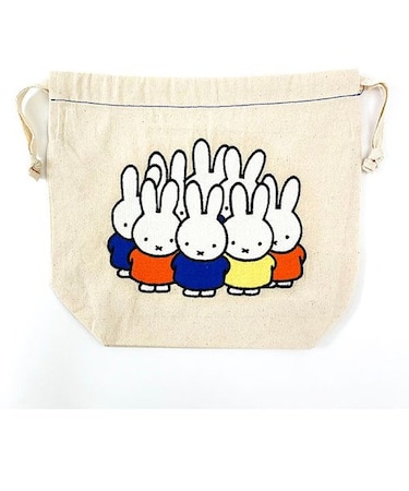 ミッフィー miffy 巾着 刺繍ミッフィーいっぱい 巾着
