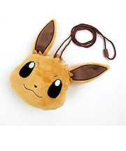 ポケットモンスター イーブイ プラがまぐち ポーチ ポシェット ぬいぐるみ ブラウン