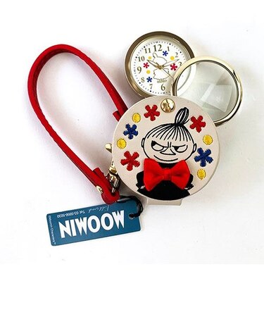 ムーミン リトルミィ リトルミイ ルーペ付きハングウォッチ 懐中時計 ベージュ フィールドワーク