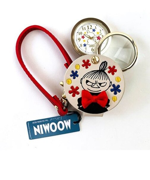 ムーミン リトルミィ リトルミイ ルーペ付きハングウォッチ 懐中時計 ベージュ フィールドワーク