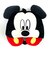 ディズニー ミッキー ディズニー フード付き低反発枕 ミッキーマウス ブラック ネックピロー