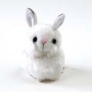 りくのなかまたち アニマル 動物 雪うさぎマスコット ぬいぐるみ 白 吉徳 かわいい モフモフ