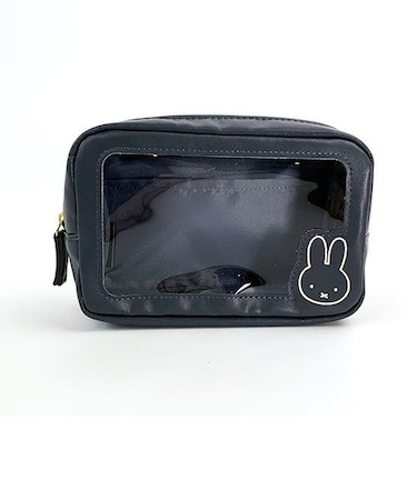 ミッフィー スクエアポーチ B グレー ポーチ 小物入れ 化粧ポーチ ペンポーチ