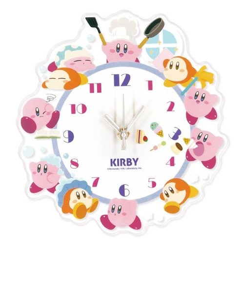 星のカービィ アクリル壁掛け時計 カービィ＆ワドルディ