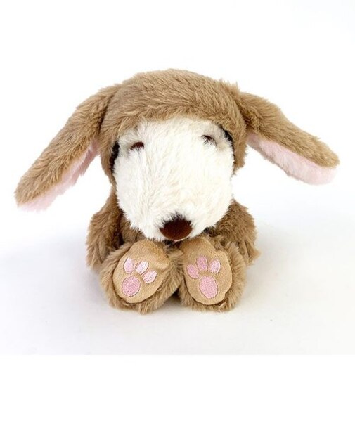 スヌーピー ふわくた ロップイヤーバニー ブラウン ぬいぐるみ マスコット インテリア