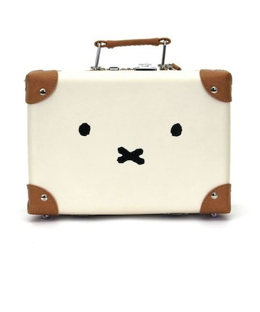 ミッフィー miffy ミニトランク フェイスナチュラル ショルダーバッグ 4L