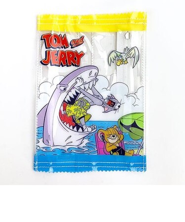 トムとジェリー ポスタープリント PVCポーチ イエロー ポーチ 小物入れ アウトドア 学校 オフィス