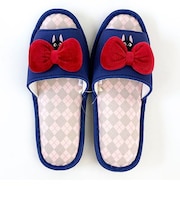 スタジオジブリ 魔女の宅急便 スリッパ あこがれりぼん ネイビー ルームシューズ 学校 ルーム用品