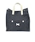 ミッフィー miffy フェイス 2Way トートバッグ ショルダー デニムブラック Mサイズ