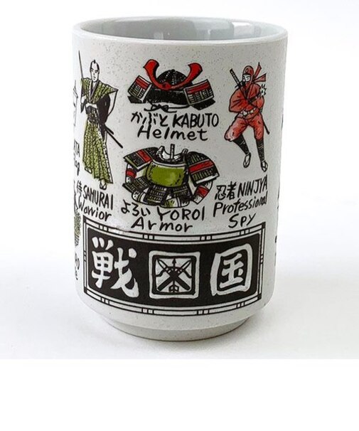 図鑑湯のみ 戦国 湯呑み 日本製 美濃焼 おもしろ 映え 歴史 マグ