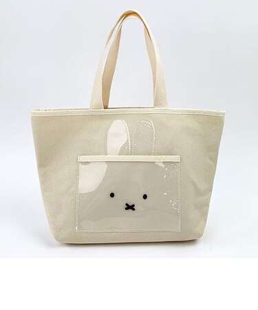 ミッフィー トートバッグA かばん 仕切り付 おでかけ ホワイト