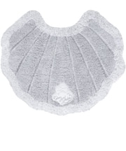 メリージェラート 貝 インテリアマット 「シェル」 トイレマット グレー